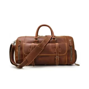 Leather Small Duffle Bag