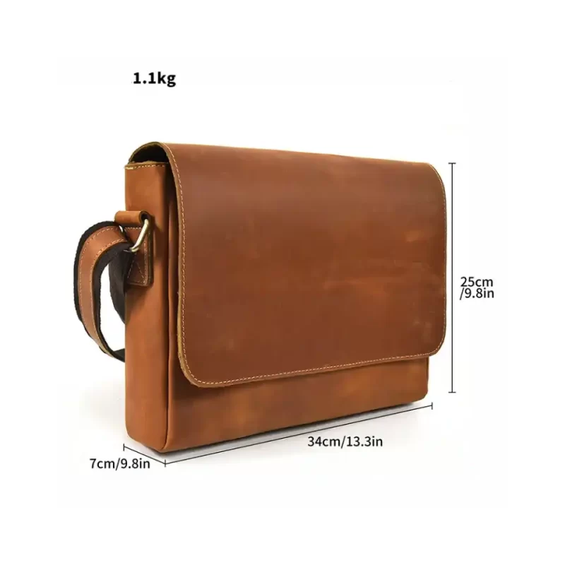 Brown Leather Satchel Bag
