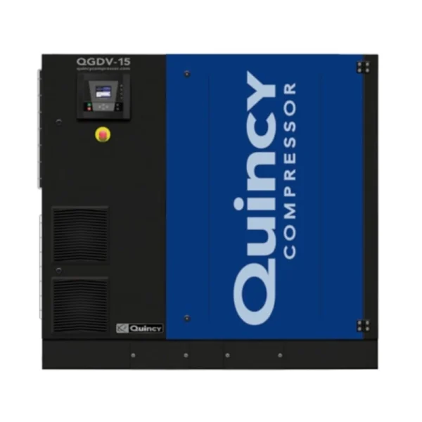 Quincy QGDV 15-30 hp Oil Lubricated Rotary Screw Air Compressor – Available at Vero for Reliable & Energy-Efficient Performance