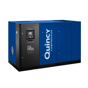 Quincy QOF 75-400 Oil-Free Air Compressors – Reliable Rotary Screw and Tooth Technology for Industrial Applications