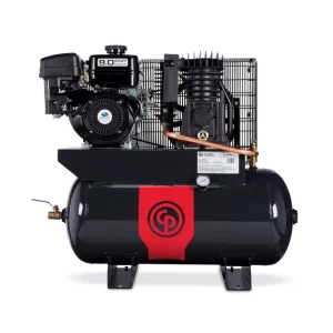 Chicago Pneumatic 9-14 HP Two Stage Piston Gas Powered Air Compressor for sale in the USA and globally – Durable and high-performance for industrial and construction needs.